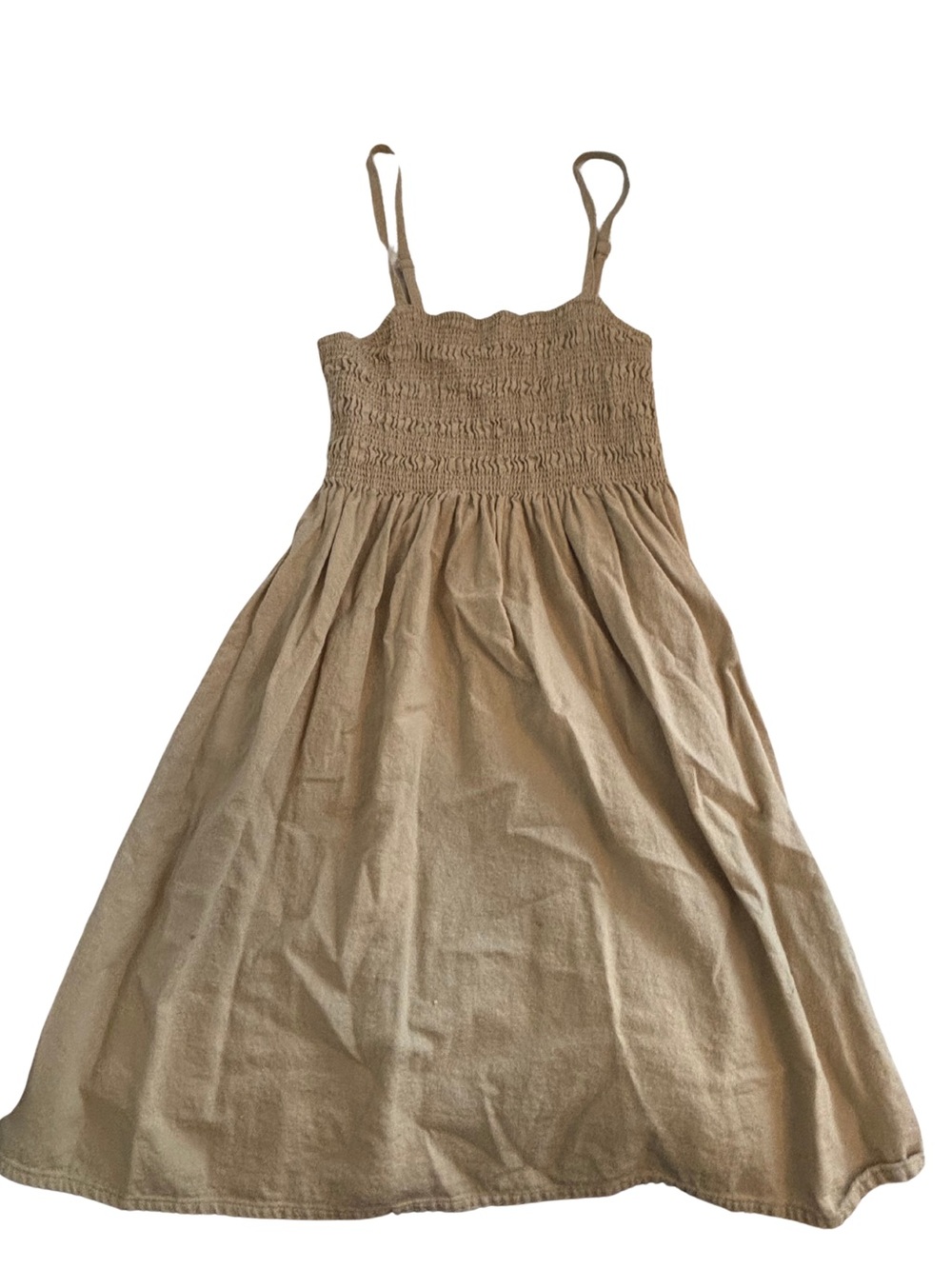 Universal Thread Tan Smocked Mini Dress